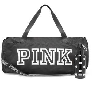VS PINK duffel bag and water bottle bundle